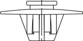 HellermannTyton Befestigungsbinder 202x46 mm, 2-teilig, Schwei T50RSBH5-P#150-16943