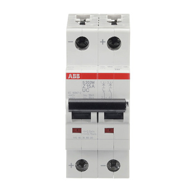 ABB Stotz S&J Sicherungsautomat 10 kA, 15 A, 2P S202M-Z15UC