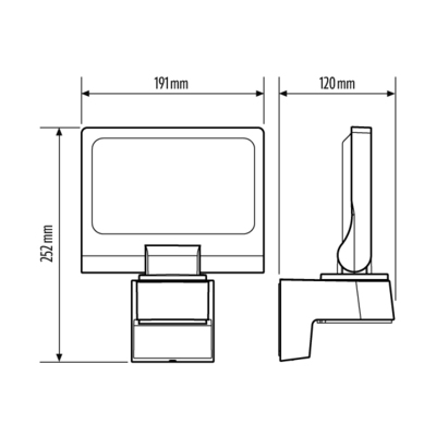 ESYLUX LED-Strahler mit umschaltberer SUNJA FL #EL10810978