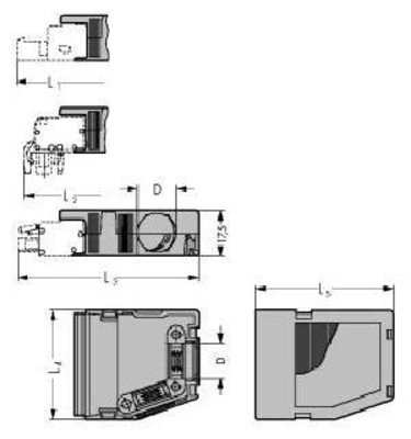 WAGO GmbH & Co. KG Zugentlastung-Geh. 2-polig 232-682