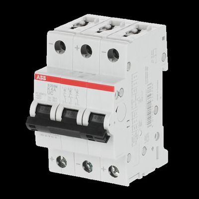 ABB Stotz S&J Sicherungsautomat 10 kA, 4 A, 3P S203M-K4UC