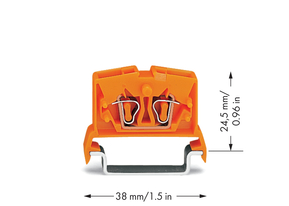 WAGO GmbH & Co. KG 2-Leiter Durchgangsklemme 0,08-2,5mmq orange 264-716