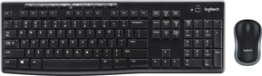 Logitech Tastatur/Maus Set USB,wireless,1000dpi MK270 sw