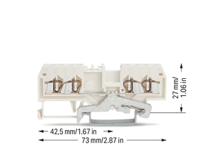 WAGO GmbH & Co. KG Schirmleiter-Klemme 4 Leiter 1,5qmm 279-838