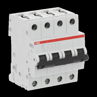 ABB Stotz S&J Sicherungsautomat 6 kA, 4 A, 4P S204-C4