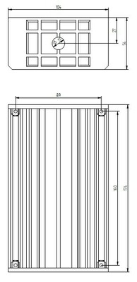 Grothe UP-Kasten f.6Taster,einreihig UPK 806