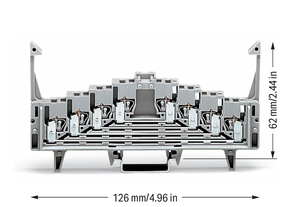 WAGO GmbH & Co. KG 4-Etagen-Rangierkl. grau mit Raster 727-219