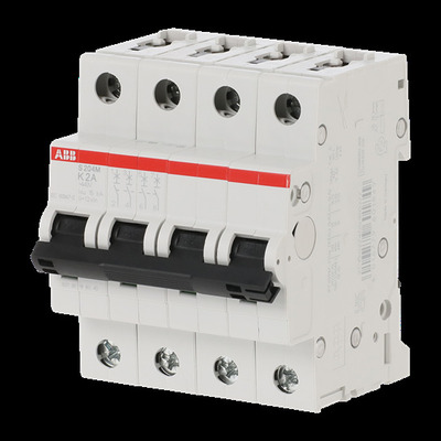 ABB Stotz S&J Sicherungsautomat 10 kA, 2 A, 4P S204M-K2