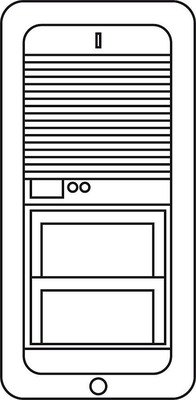 Siedle&Söhne Namensschildtasche klar kpl. TM 511-03 W 200007033-00