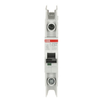 ABB Stotz S&J Sicherungsautomat 10kA, 15A, 1P, RTT SU201MR-K15