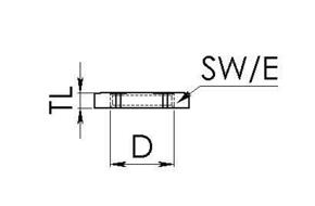 Wiska Gegenmutter EMUG 12 RAL9005
