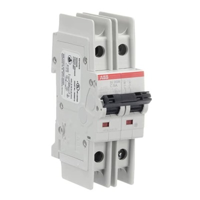 ABB Stotz S&J Sicherungsautomat 10kA, 8A, 2P SU202M-C8