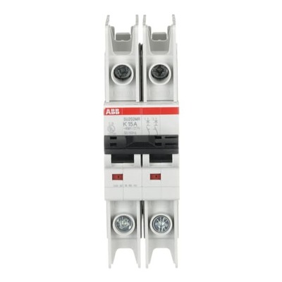 ABB Stotz S&J Sicherungsautomat 10kA, 15A, 2P, RTT SU202MR-K15