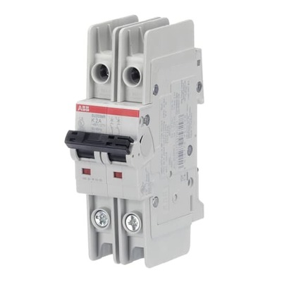 ABB Stotz S&J Sicherungsautomat 10kA, 2A, 2P, RTT SU202MR-K2