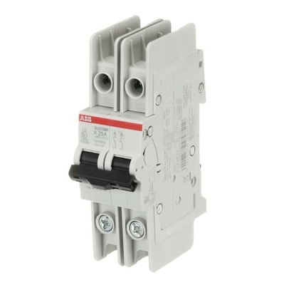 ABB Stotz S&J Sicherungsautomat 10kA, 25A, 2P, RTT SU202MR-K25