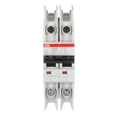 ABB Stotz S&J Sicherungsautomat 10kA, 60A, 2P, RTT SU202MR-K60