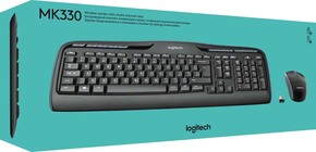 Logitech Tastatur/Maus Set Wireless,1000dpi MK330USB sw