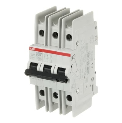ABB Stotz S&J Sicherungsautomat 10kA, 63A, 3P SU203M-Z63