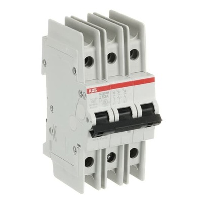 ABB Stotz S&J Sicherungsautomat 10kA, 63A, 3P SU203M-Z63