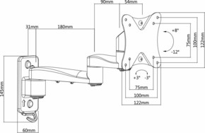 E+P Elektrik Wandhalterung Stecksystem WH223