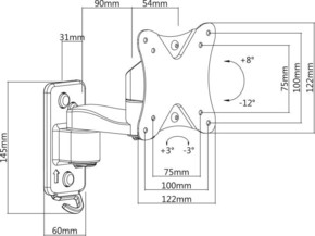 E+P Elektrik Wandhalterung Stecksystem WH223