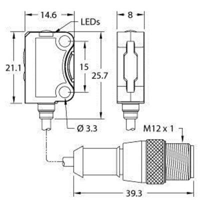 Turck Laserreflexionslichttaster VS8EAPLAF70Q5