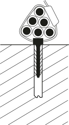 HellermannTyton Wanddübel LOK01-N66-BK-C1
