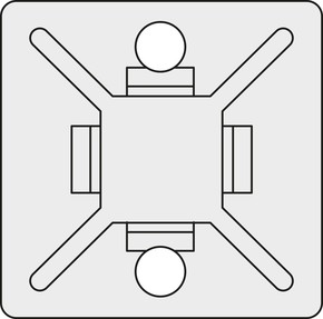 HellermannTyton Befestigungssockel MB3-N66-NA-C1