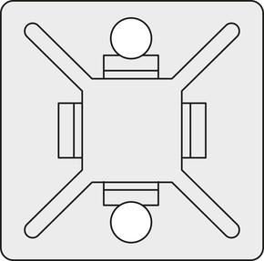 HellermannTyton Befestigungssockel MB3-N66-NA-C1