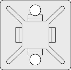 HellermannTyton Klebesockel MB5A3-N66-BK-C1