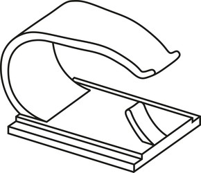 HellermannTyton Klebesockel RB8-N66-NA-H1