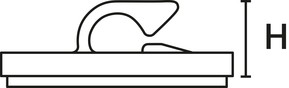 HellermannTyton Klebesockel RB8-N66-NA-H1