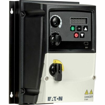 Eaton Frequenzumrichter 1phasig 230V 2.3A 0.37kW AC DC1-122D3FN-A6SOE1