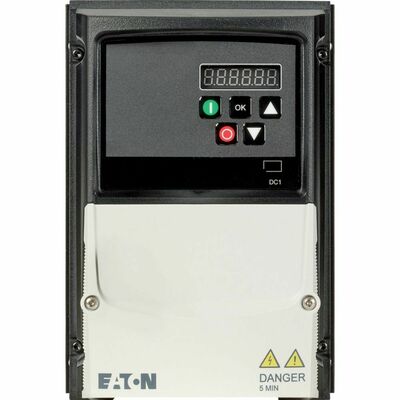 Eaton Frequenzumrichter 1phasig 115V 2.3A 0.37kW AC DC1-1D2D3NN-A66OE1