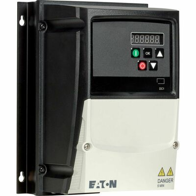 Eaton Frequenzumrichter 1phasig 115V 2.3A 0.37kW AC DC1-1D2D3NN-A66OE1