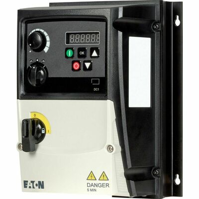 Eaton Frequenzumrichter 1phasig 115V 2.3A 0.37kW AC DC1-1D2D3NN-A6SOE1