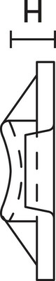 HellermannTyton Klebesockel TY8G1S-W-C1