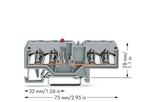 WAGO GmbH & Co. KG 4-Leiter-LED-Klemme 280-658/281-413