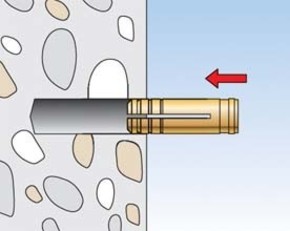 Fischer Deutschl. Messingdübel MS 12x37