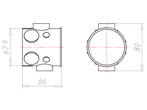 Kaiser Geräte-Verbindungsdose 1555-21
