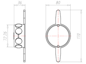 Kaiser Abzweigdose UP m. Nagell. 1172-62