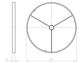 Kaiser Frontring 240mm f.KompaX 1 1293-24