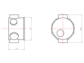 Kaiser Schalterdose UP 46 mm tiefe 1055-04