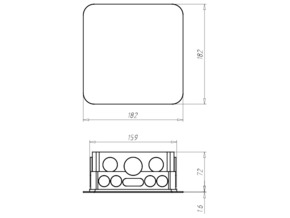 Kaiser Abzweigkasten 150 UP 1096-91