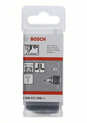 Bosch Power Tools Zahnkranzbohrfutter 10 mm, 3/8 Zoll 1608571058