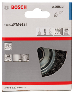 Bosch Power Tools PRO Metal heavy Topfbürste 100 x 0,5 2608622010