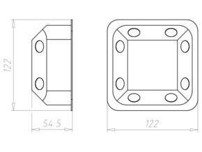 Kaiser Abzweigkasten 107x107x53mm 9195-91