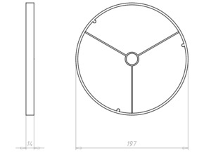 Kaiser Frontring 190mm f.KompaX 1-3 1293-19