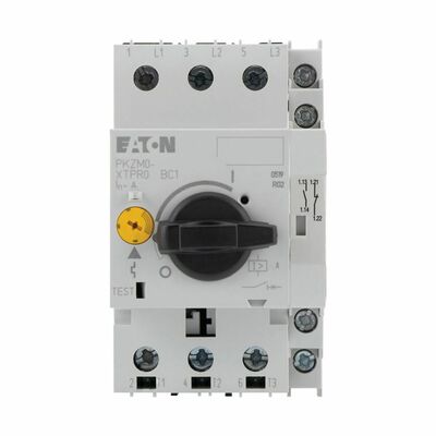 Eaton Motorschutzschalter 3polig Ir=2,5-4A 1S 1Ö PKZM0-4/NHI11-GVP
