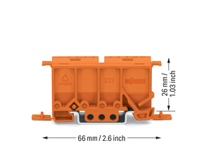 WAGO GmbH & Co. KG Befestigungsadapter f.2-5pol. orange 222-500